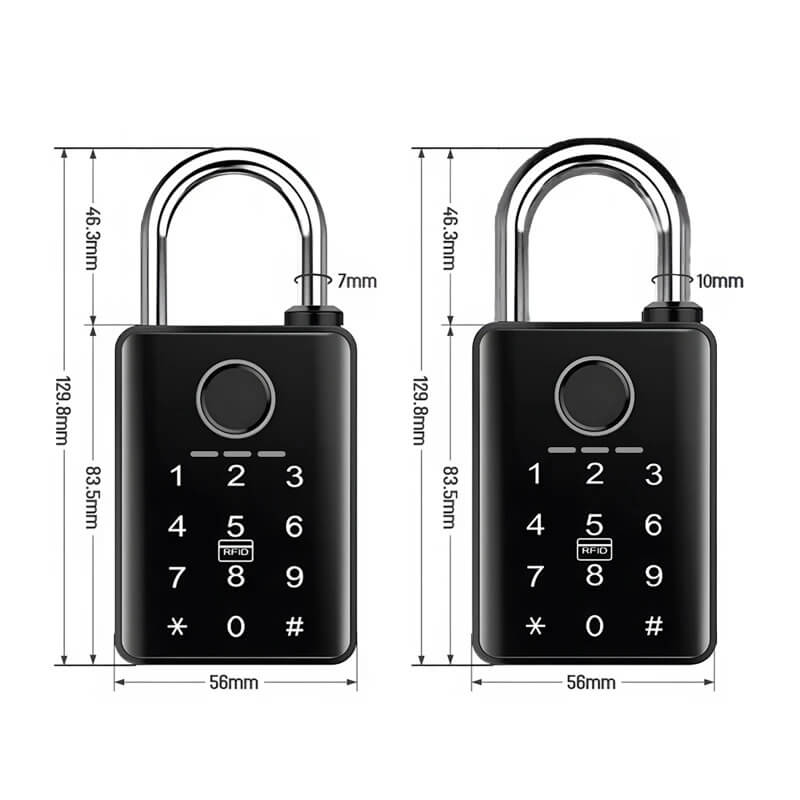 Cadenas Connecté Keynoxy™ Lock : Empreinte & Bluetooth