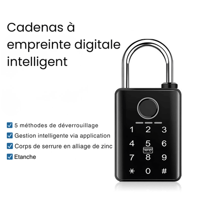 Cadenas Connecté Keynoxy™ Lock : Empreinte & Bluetooth