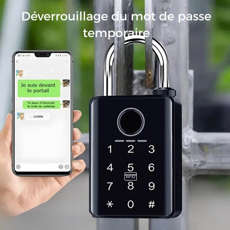 Cadenas Connecté Keynoxy™ Lock : Empreinte & Bluetooth