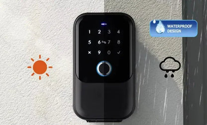 Boîte à Clés Connectée Intelligente - Empreinte Digitale, Code & App Mobile - Idéal Airbnb